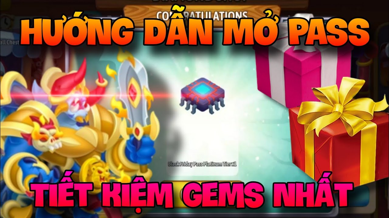 Dragon City Si&ecirc;u Phẩm : Hướng Dẫn Mở Pass Platinum Black Friday Tiết Kiệm Gems Nhất