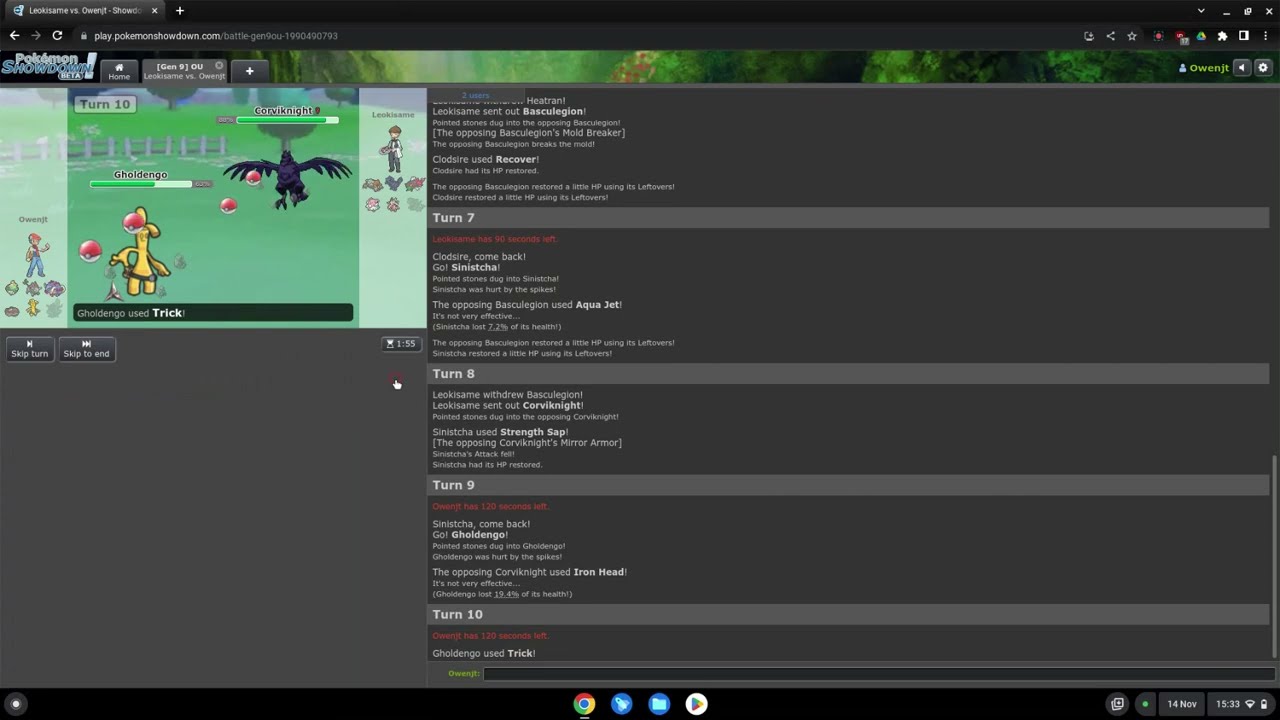 WINNING EVERY GAME:Pokemon Showdown gen 9 OU #1