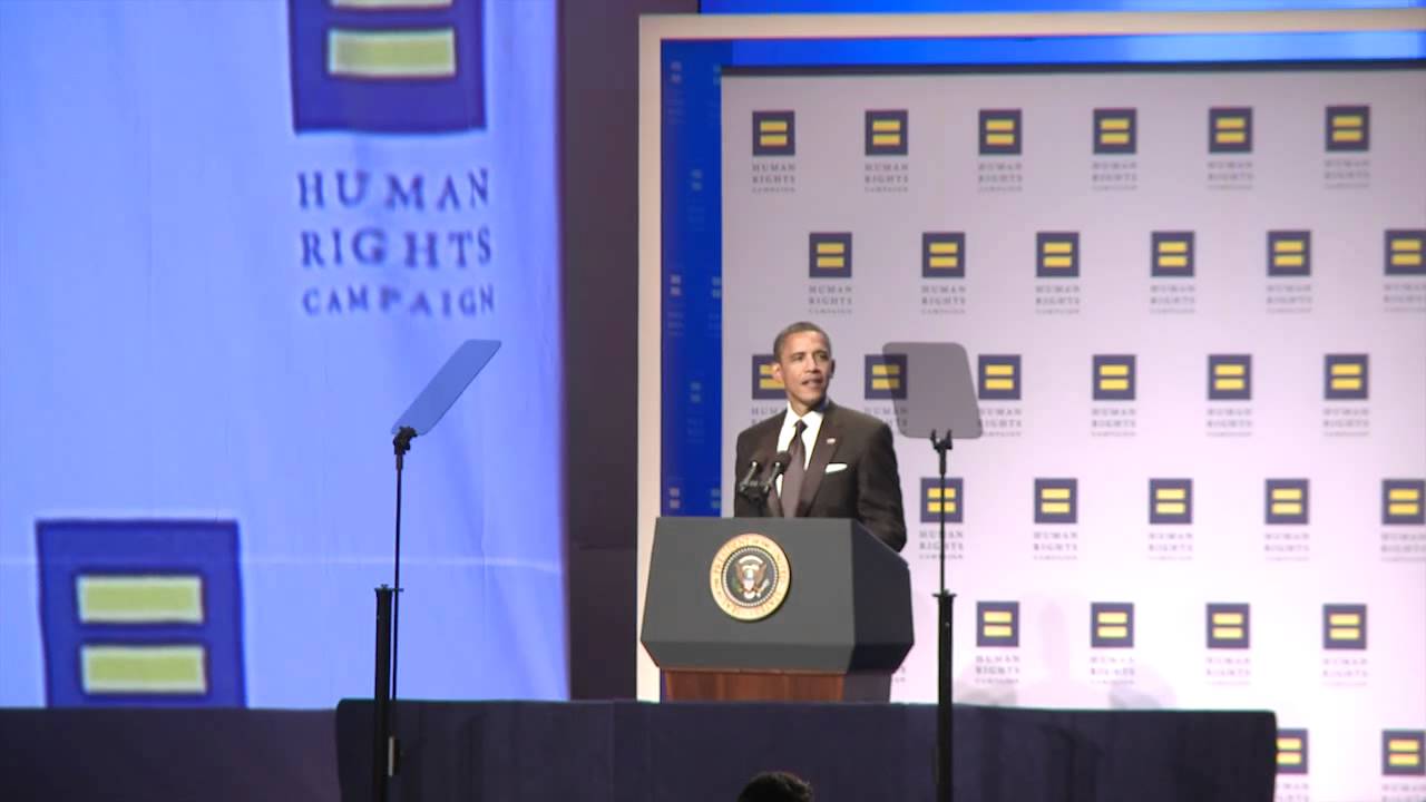 President Obama Addresses the 15th Annual HRC National Dinner