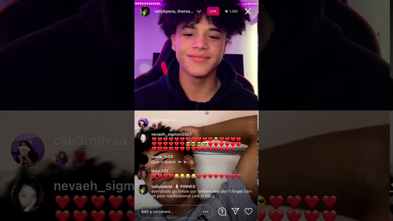 vallyk pena instagram live with therealslimedupmike