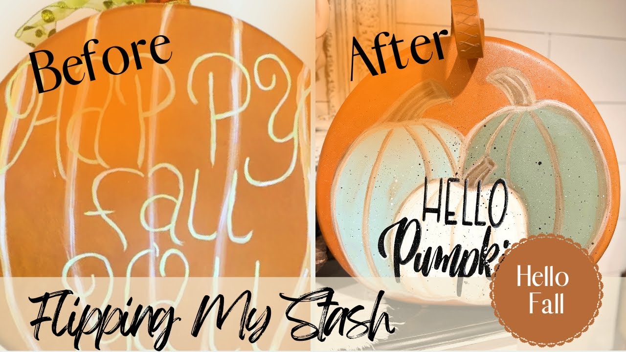 🌻Hello Fall 🌻🎃Flipping My Stash! Pumpkin DIY 🎃