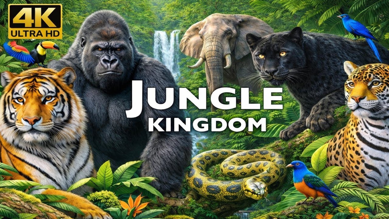 Jungle Wildlife Discovery 4K | Stunning Animals in 60FPS Ultra HD#4K#ANIMALS