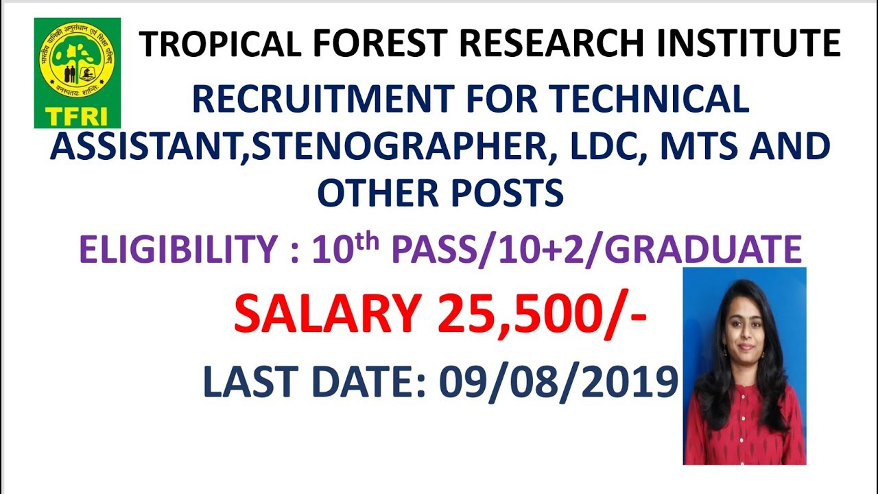 How to apply offline  || Tropical forest research institute || latest job updates