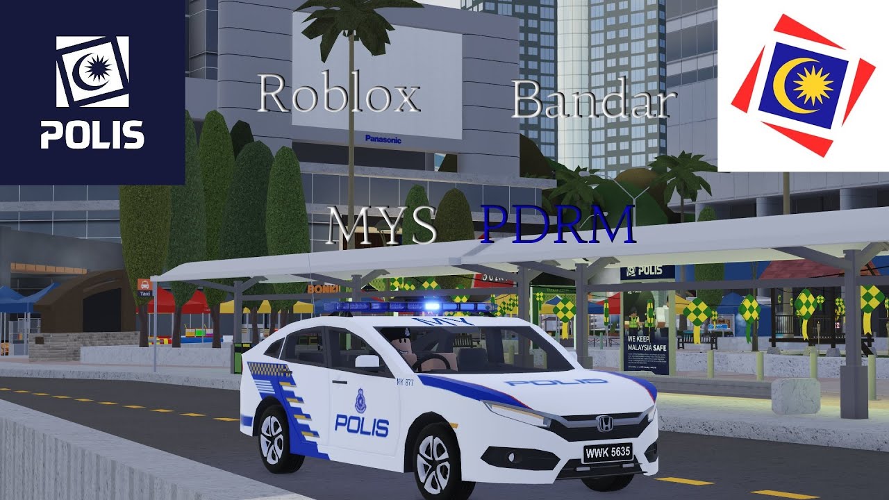 Roblox Bandar | PDRM Patrol | Hari Yang Banyak Pemandu Mabuk Dan Kejadian Tembak Menembak Di Bandar.