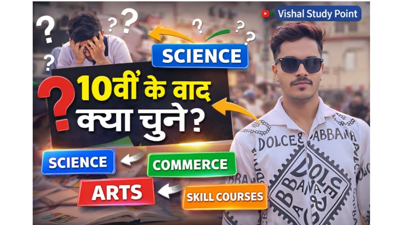 10वीं के बाद क्या चुनें? Science, Commerce या Arts | 10th Pass Career Guidance 2026-27