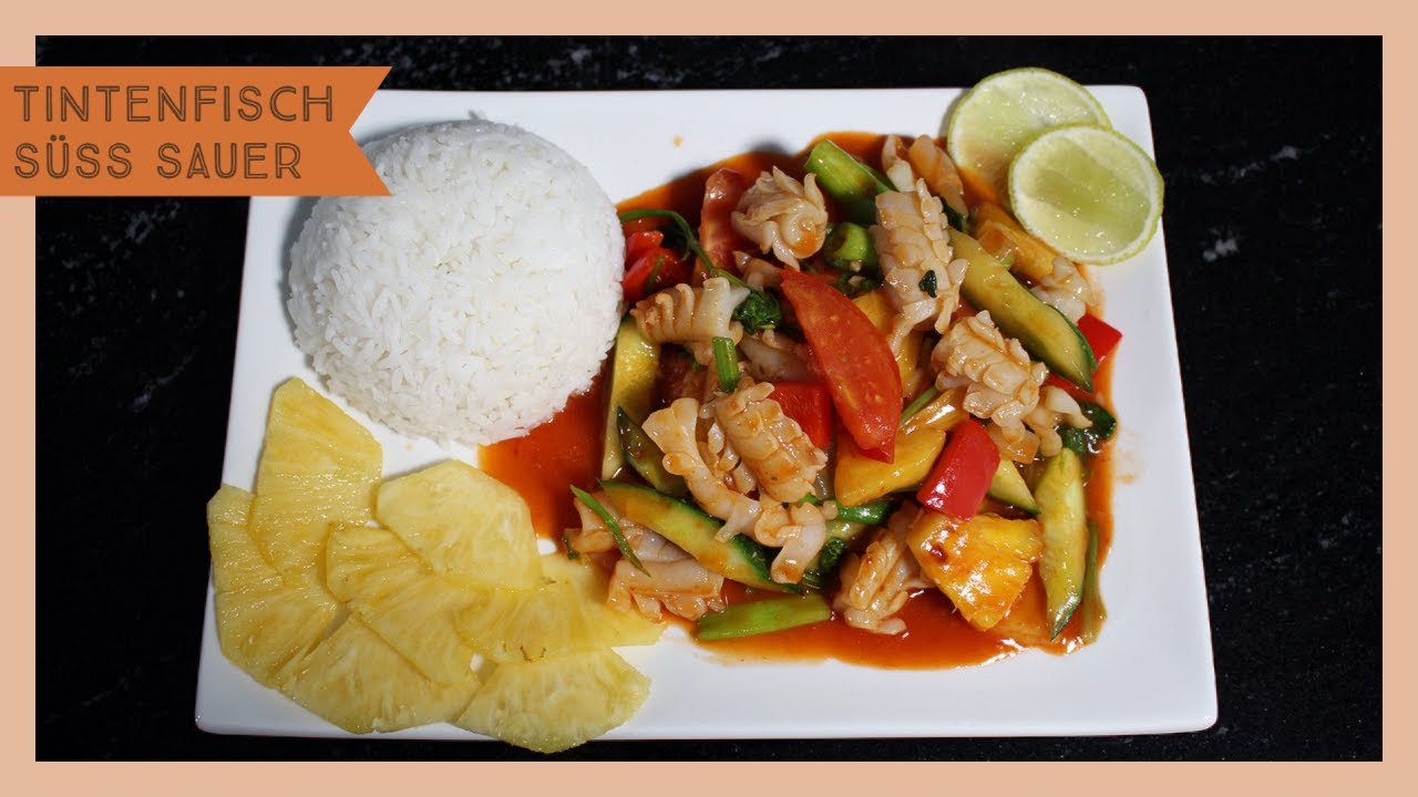 Tintenfisch süß sauer Rezept | Tam's Cooking