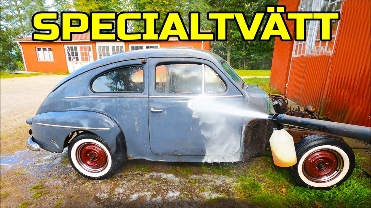 Tidningspapper, dunderspolning och aväckling. Projekt BlåmESen Volvo PV 444 ES 1953.