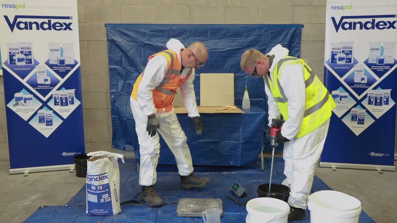 How to apply Vandex BB75 Waterproofing