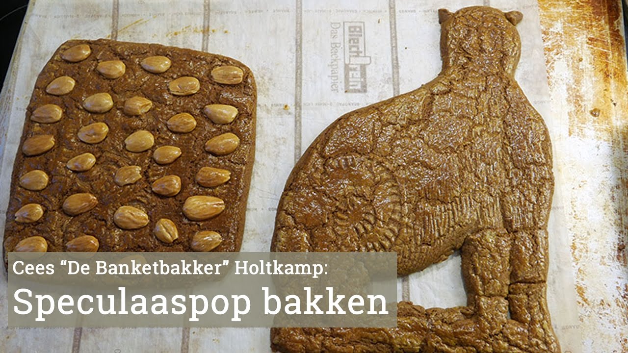 Speculaaspop en speculaasbrokken maken met Cees Holtkamp