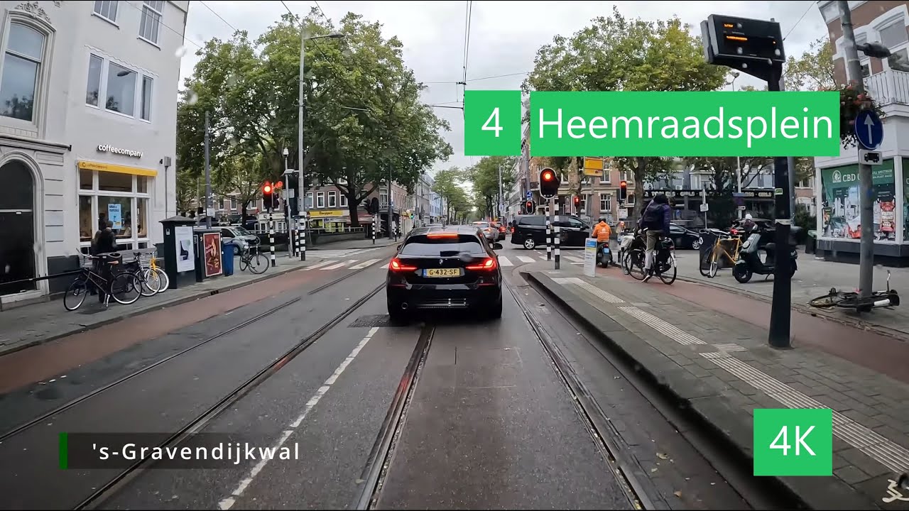 Tram Rotterdam| 4K Cabview| Line 4 Molenlaan-Heemraadsplein| Alstom Citadis
