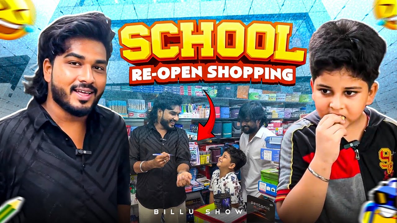 Billu Face la Tiffen Box ah😍Anantha & Anantha Madurai #school #shopping #billushow