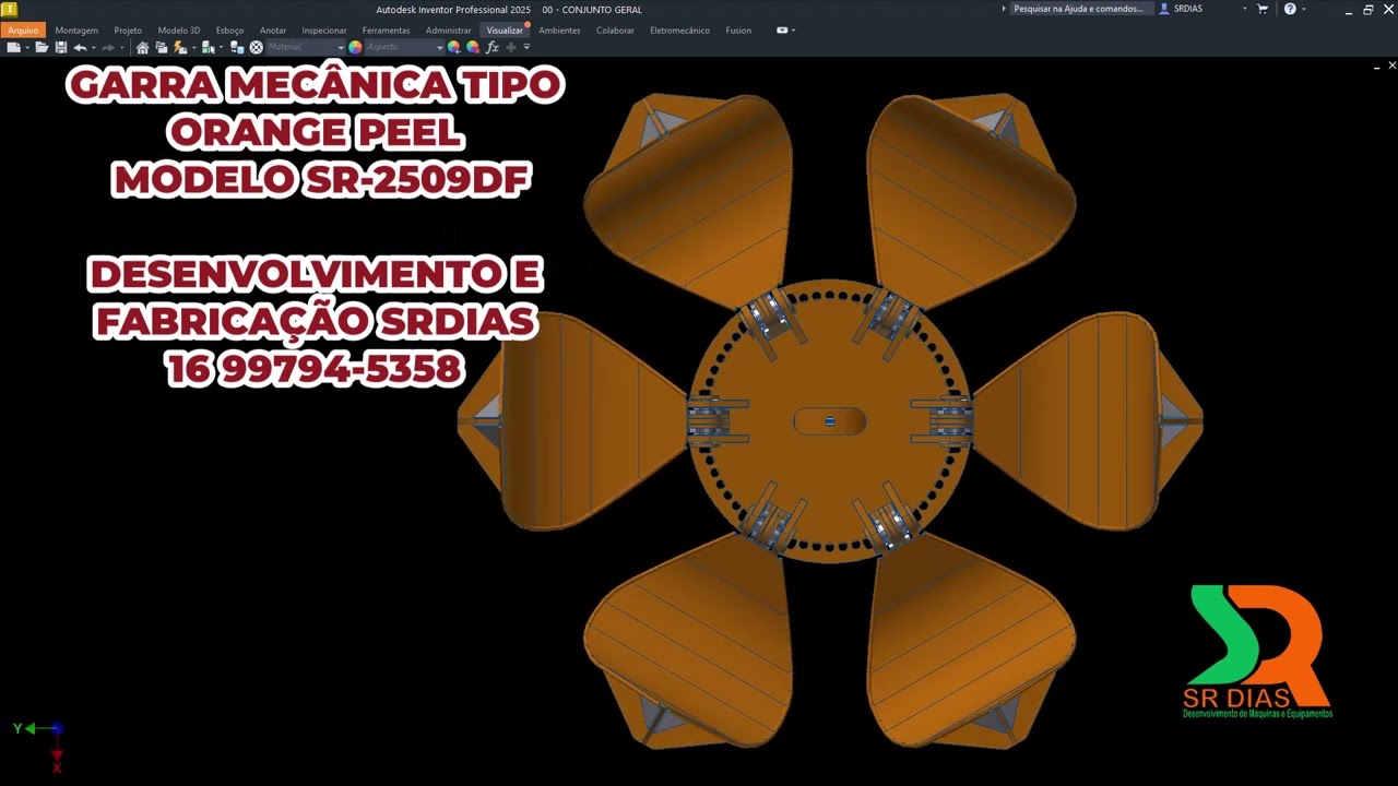 GARRA MECÂNICA TIPO ORANGE PEEL | MODELO SR 2509DF