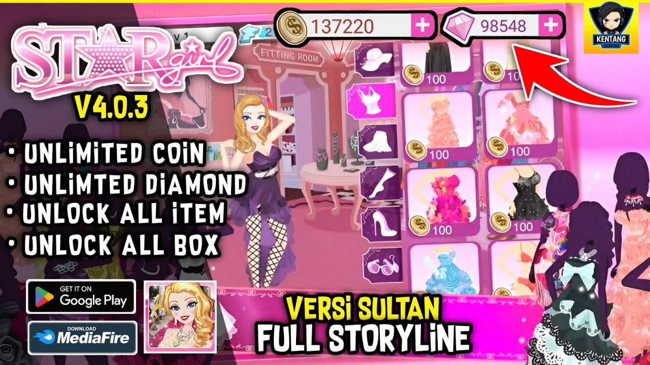 DOWNLOAD Stargirl Game Mod Apk Terbaru Unlimited Coin | Game OFFLINE Android Terbaik