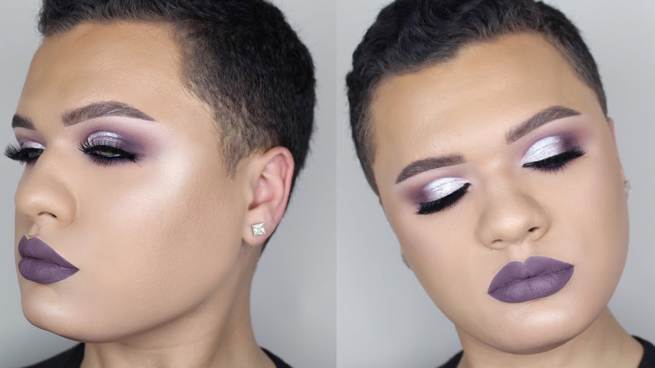 Cool Toned Makeup Tutorial | Glitter Cut Crease For Hooded Eyes!