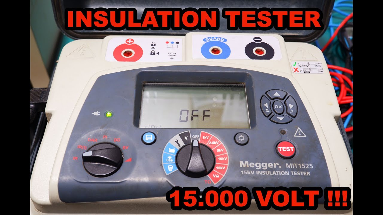Cara Pakai Megger MIT 1525  Insulation Tester | How to Use the Megger MIT 1525 Insulation Tester