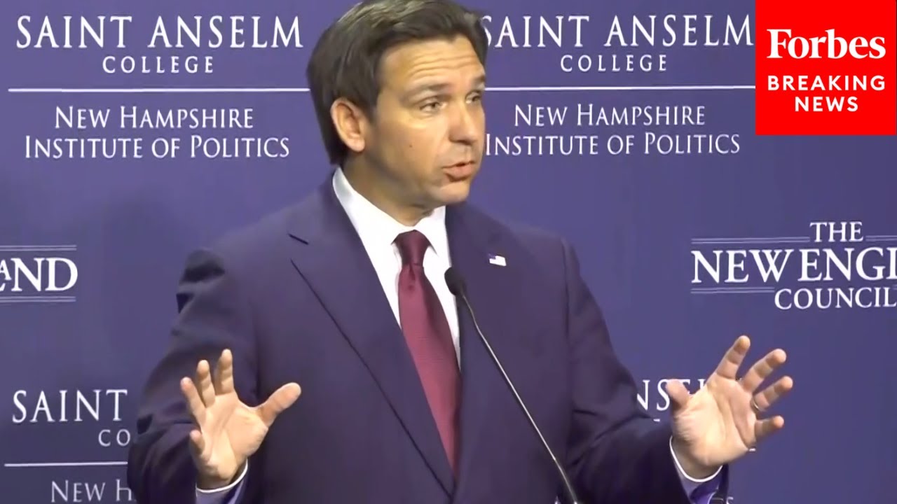 Ron DeSantis Speaks At Saint Anselm College Event In New Hampshire