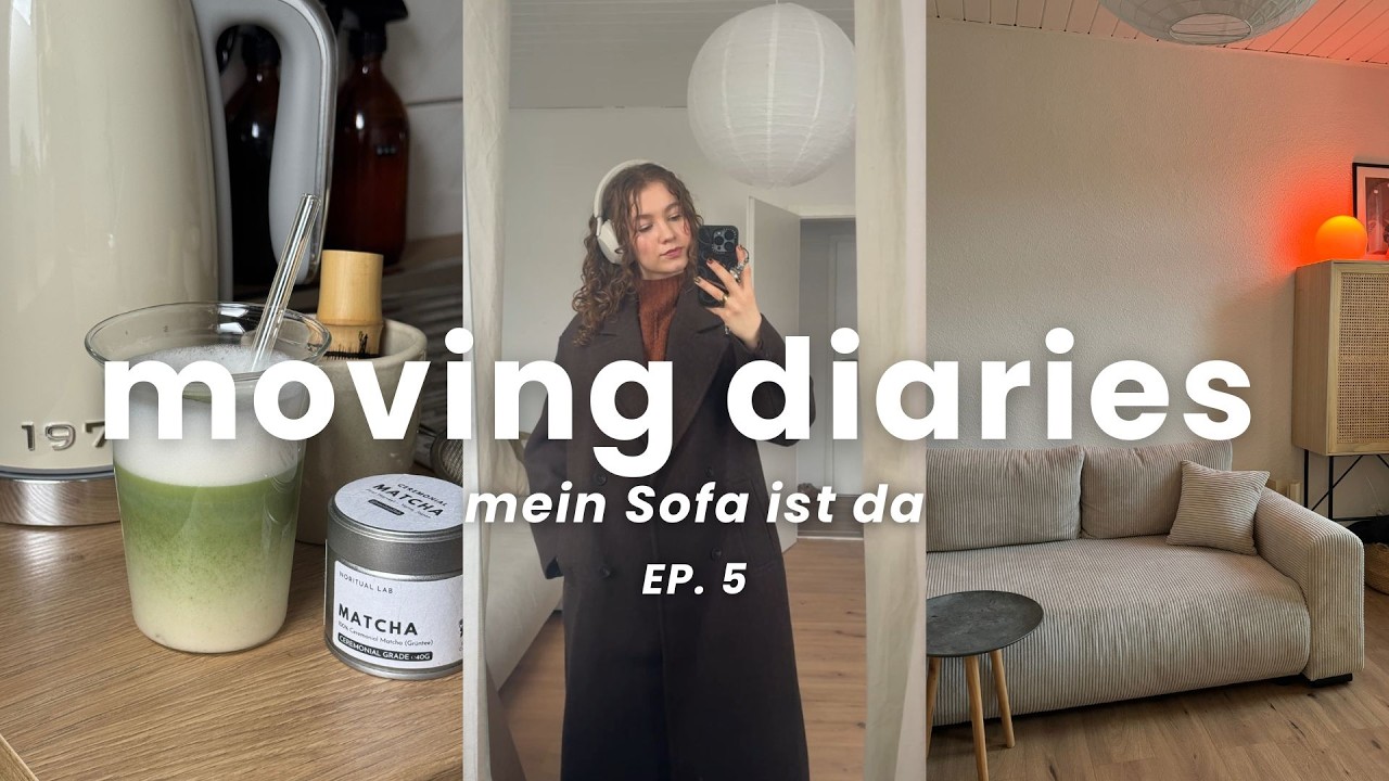 moving diaries EP.5 📦🍁🕯️Unialltag, Wohnungsupdates & mein Sofa ist daa!! ⭐ Vlog