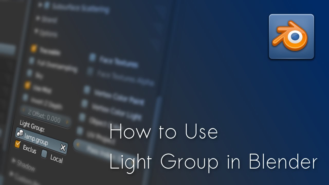 [Blender Tutorial] How to Use Light Group in Blender