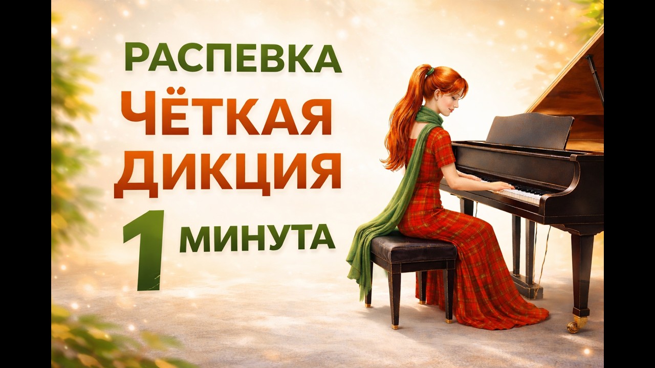 СУПЕР  РАСПЕВКА для дикции – Вокальный этюд | Vocal Etude by N.Andreyenko. warm-up