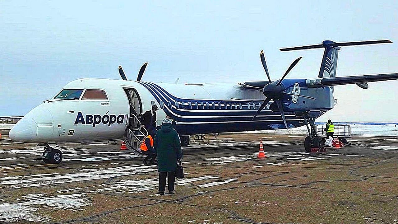 Перелёт Владивосток-Благовещенск. Bombardier DHC 8-Q400 а/к Аврора.