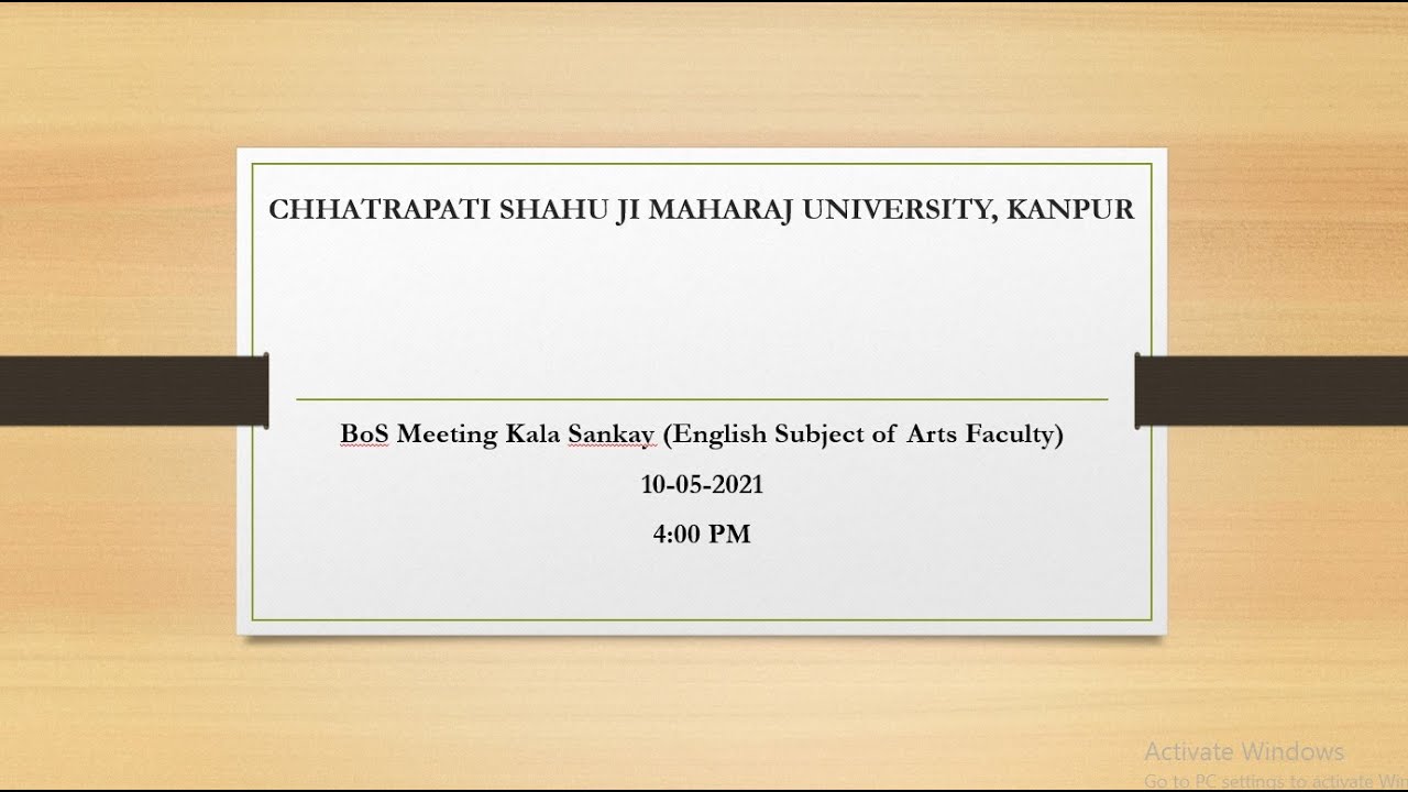 BoS Meeting Kala Sankay English subject of arts faculty 2021 05 10 at 03 36 GMT 7
