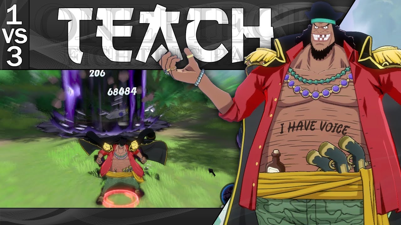 BLACKBEARD WITH VOICE FINALLY (ADDED VOICE, ITS NOT IN THE GAME) - 1VS3 - One Piece Fighting Path