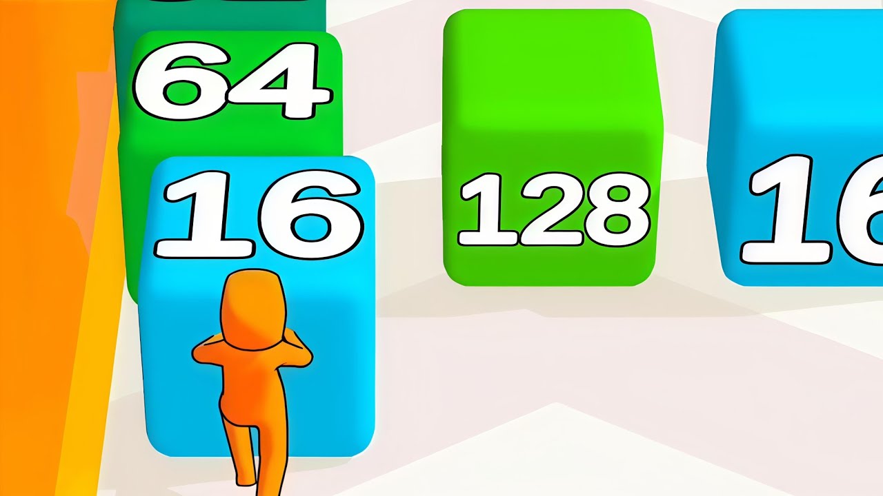 2048 Run 3D run ASMR gameplay walkthrough ios android run 