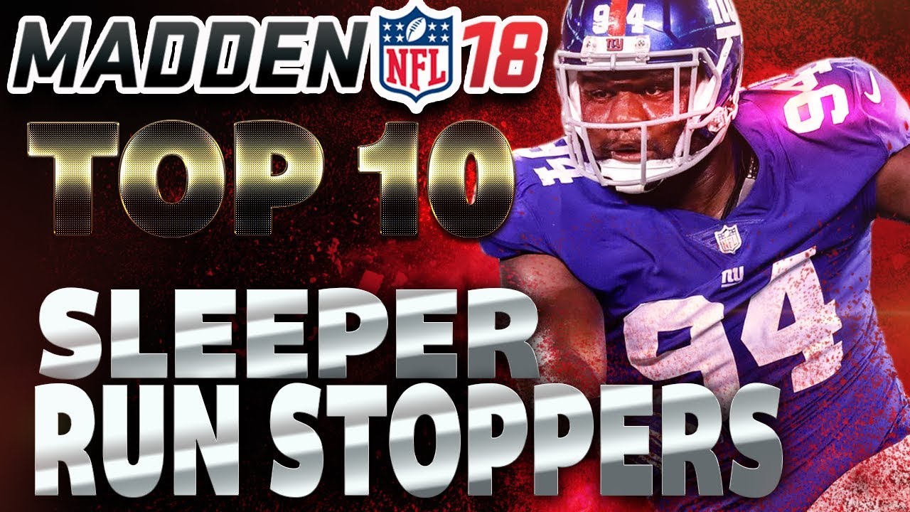 Madden 18 Top 10 SLEEPER Run Stoppers