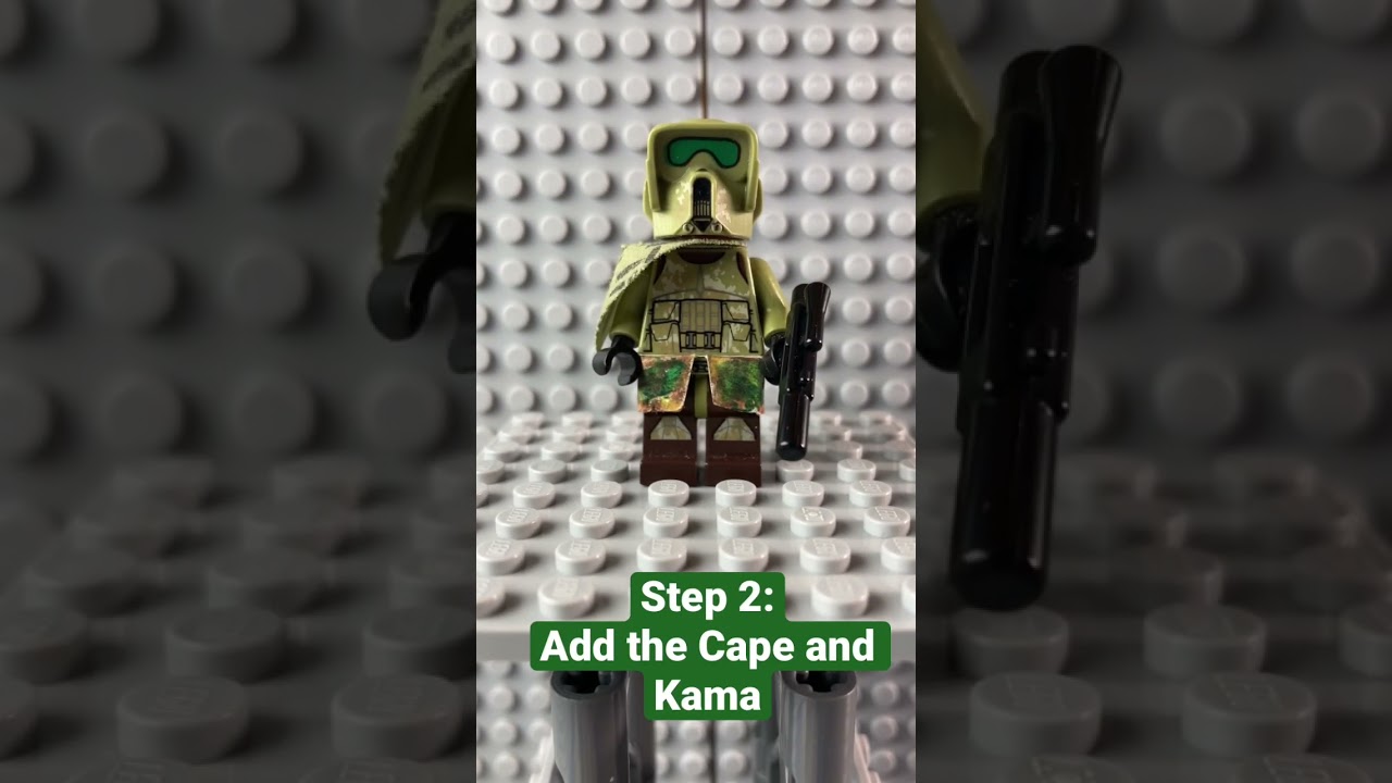 How to Turn your republic scout trooper into a Clone Assassin! #shorts #legostarwars