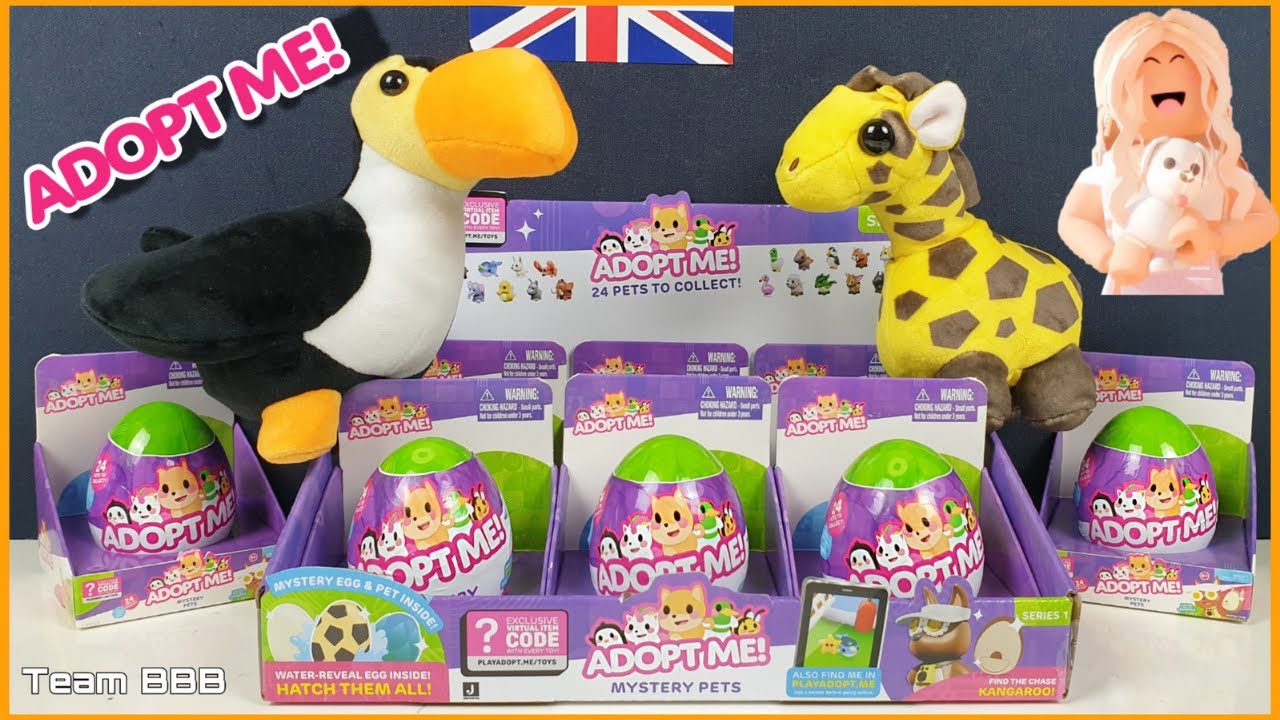 ADOPT ME MYSTERY PETS! Roblox Water Reveal Eggs with surprise pets and DLC inside Full Box