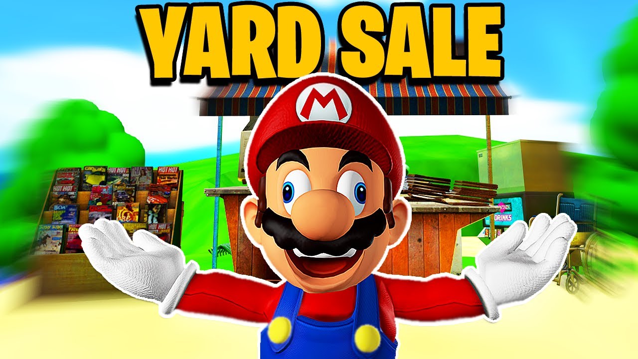 Mario Has a Yard Sale and gets RICH!