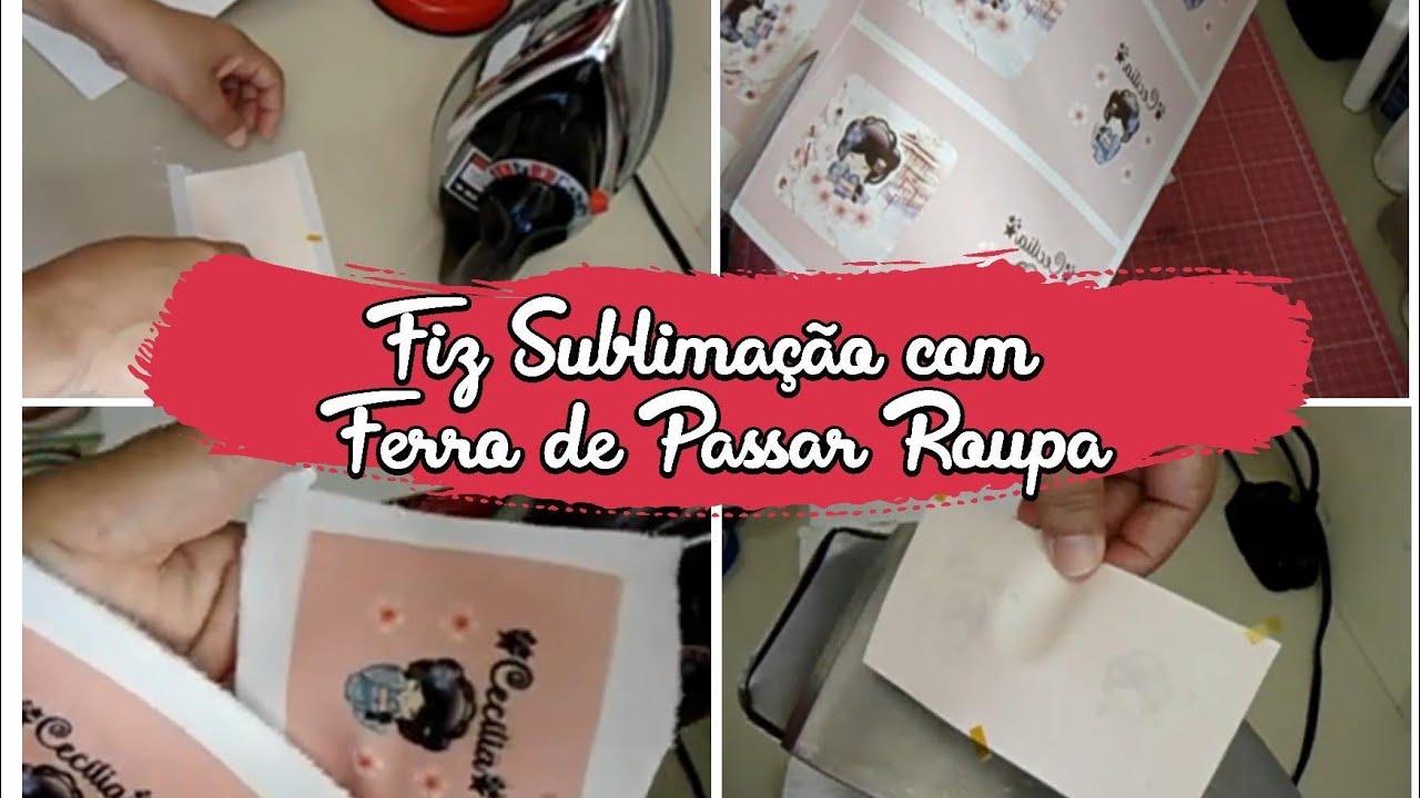 FIZ SUBLIMAÇÃO COM FERRO DE PASSAR ROUPA