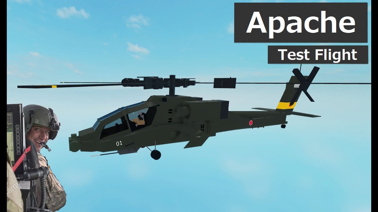AH-64D Test Flight , loop and barrel roll [ Plane Crazy ]