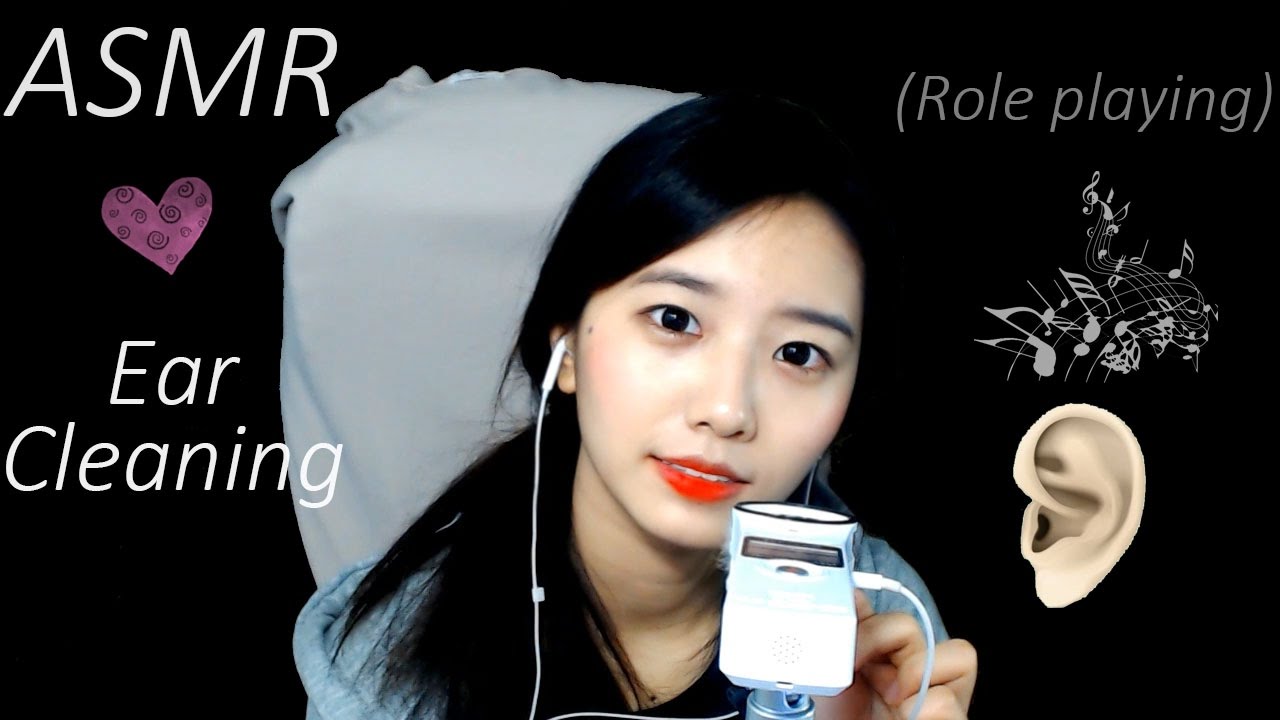 RP 오빠 귀파줄게♥자극적인 귀청소 여친 롤플레잉 [Eng Sub][한국어 ASMR] ( couple Role playing,ear cleaning, )꿀꿀선아