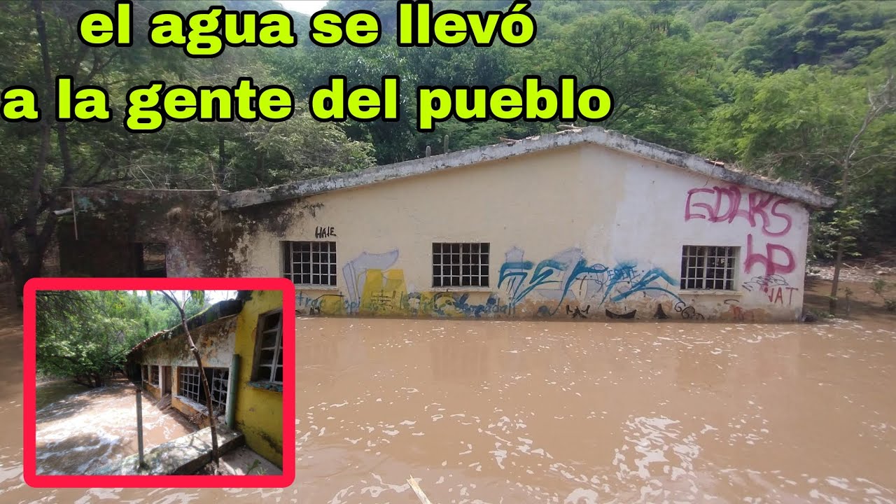 Pueblo inundado en la barranca de huentitan y sus lugares secretos en lluvias 