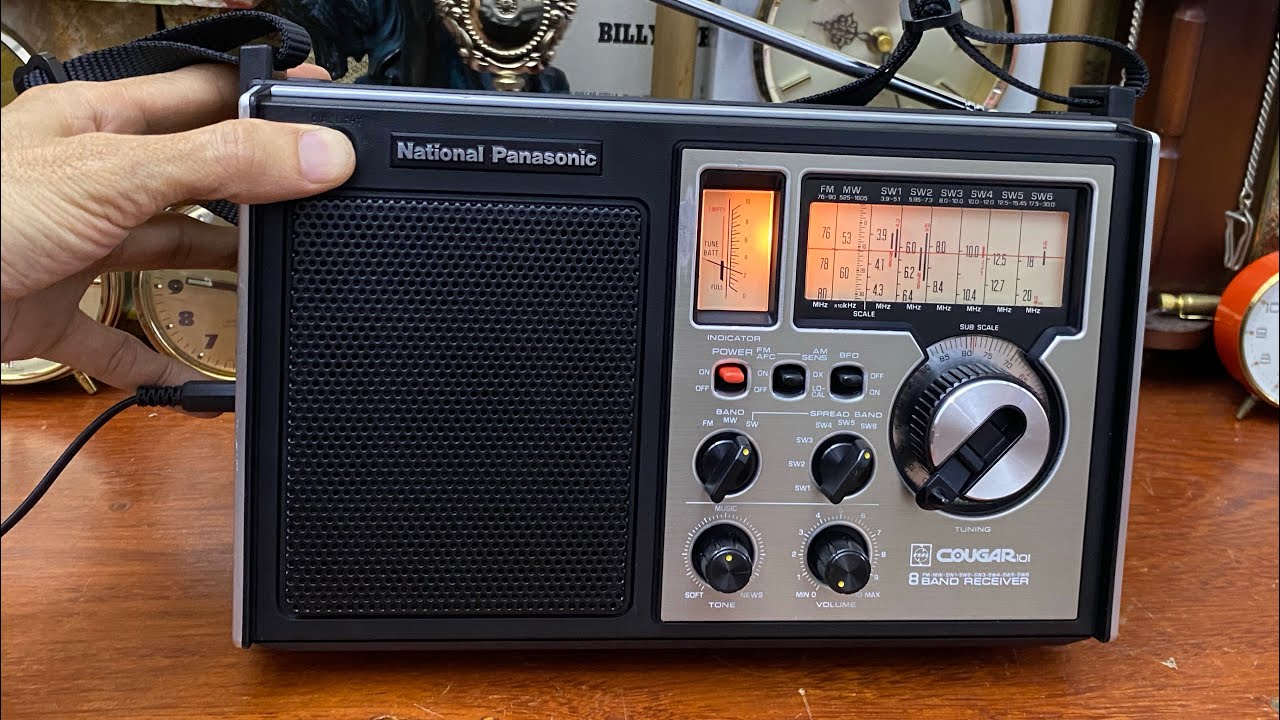 (Đã bán  )  TEST ĐÀI RADIO QUÂN ĐỘI 8 BĂNG TẦN NATIONAL PANASONIC RF 1010 