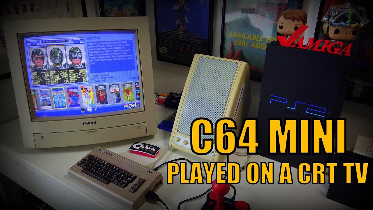 C64 Mini Unboxing By Retro Games Limited & Playing It On A Phillips CRT CM8833 II Colour Monitor