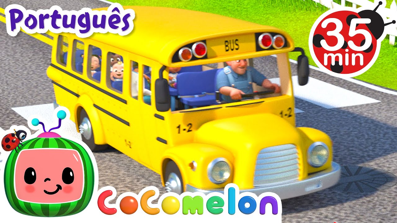 As Rodas do Ônibus da Escola! | Melhores Canções | Cocomelon Brasil - Músicas Infantis em Português