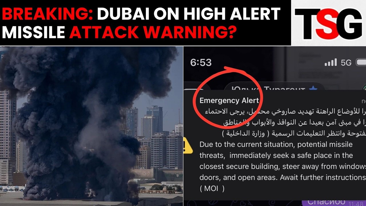 Breaking: Dubai Under Missile Threat | UAE Intercepts Drones & Missiles | Airport Damage & Alerts