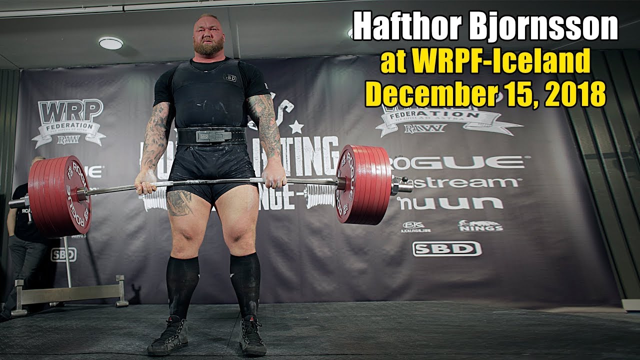 Hafthor Bjornsson at WRPF-Iceland, December 15, 2018