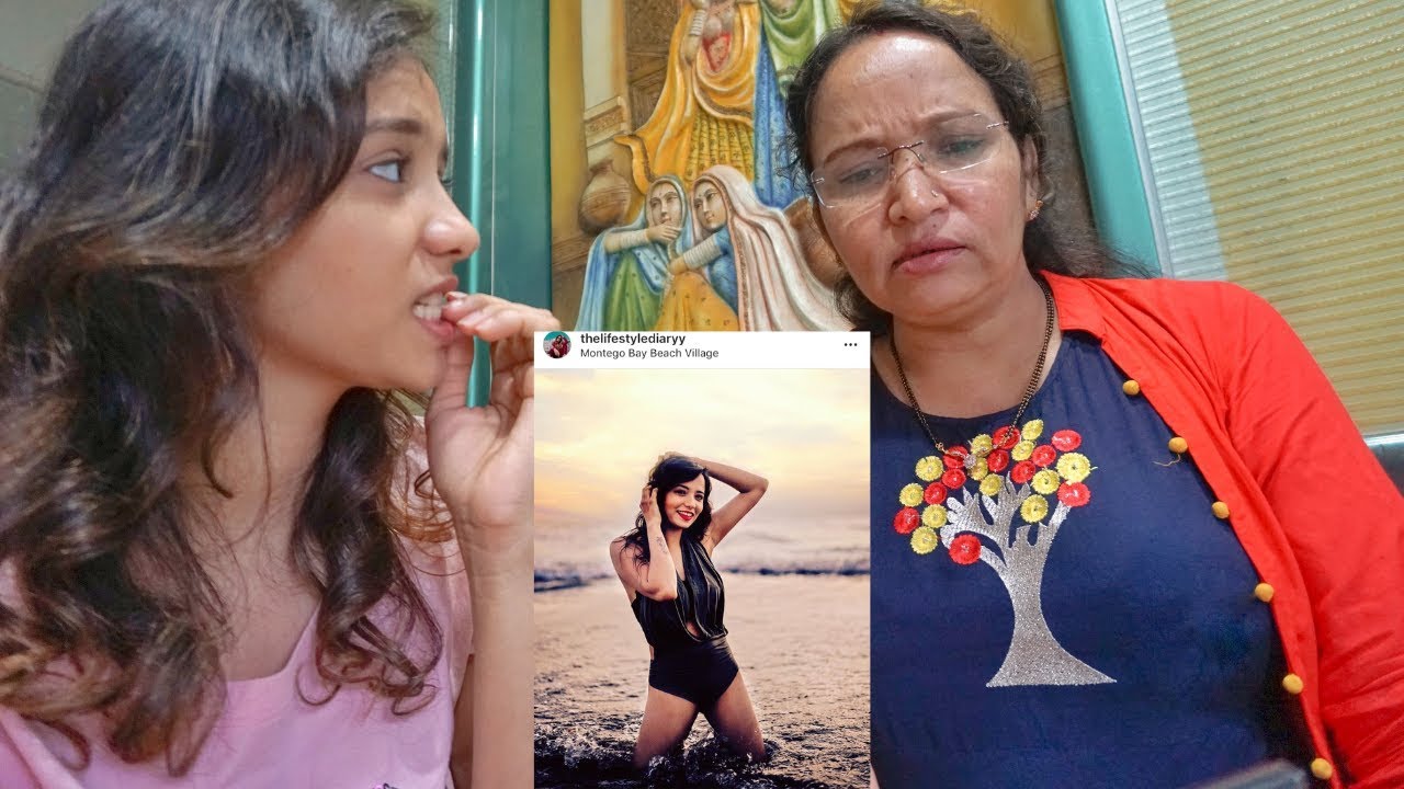 MY MARWARI MOMS REACTION TO MY INSTAGRAM PICTURES