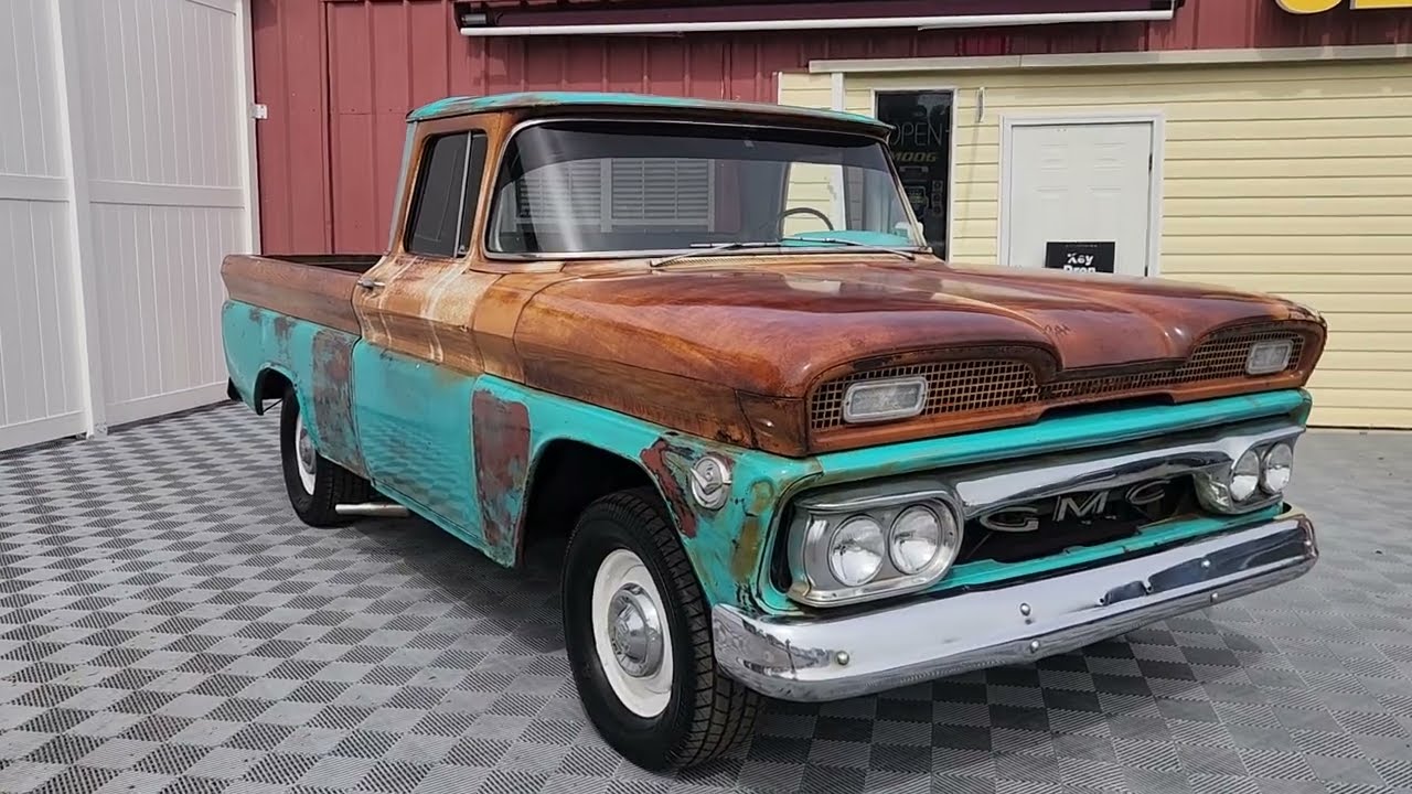 1960 GMC Truck 350 Auto Patina test drive