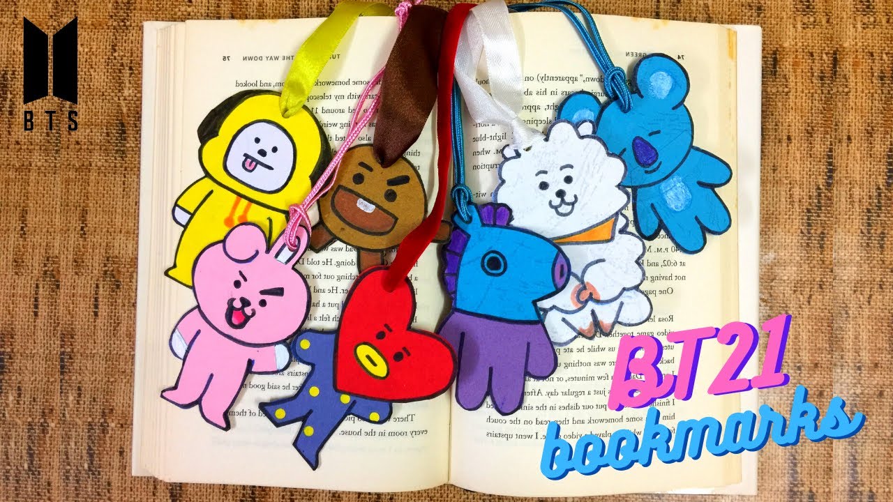 How to make BT21 Bookmarks | DIY BT21 | For BTS Fans