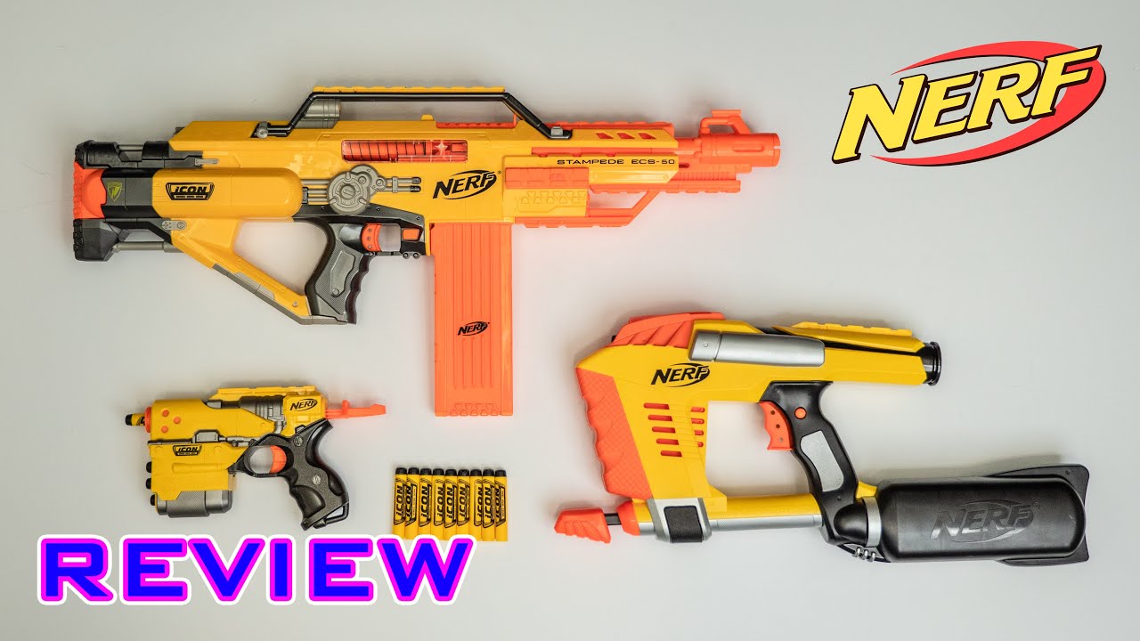 [REVIEW] Nerf Icon Series | Group Review: Stampede, Magstrike, & Element!
