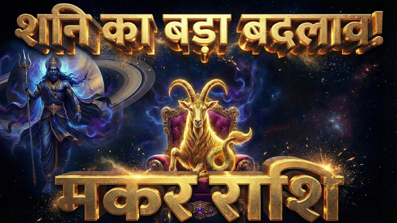Capricorn: Saturn's big change! Now the real Raja Yoga begins.