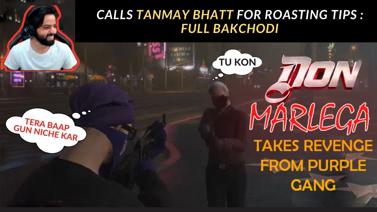 MARLEGA TAKES REVENGE FROM PURPLE GANG || CALLS TANMAY BHATT || EXTENDED FULL HIGHLIGHTS || GTA V RP