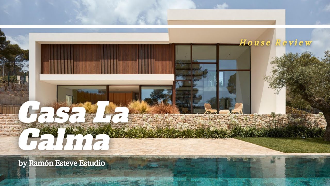 Casa La Calma, современный дом с толстыми бетонными стенами в Испании