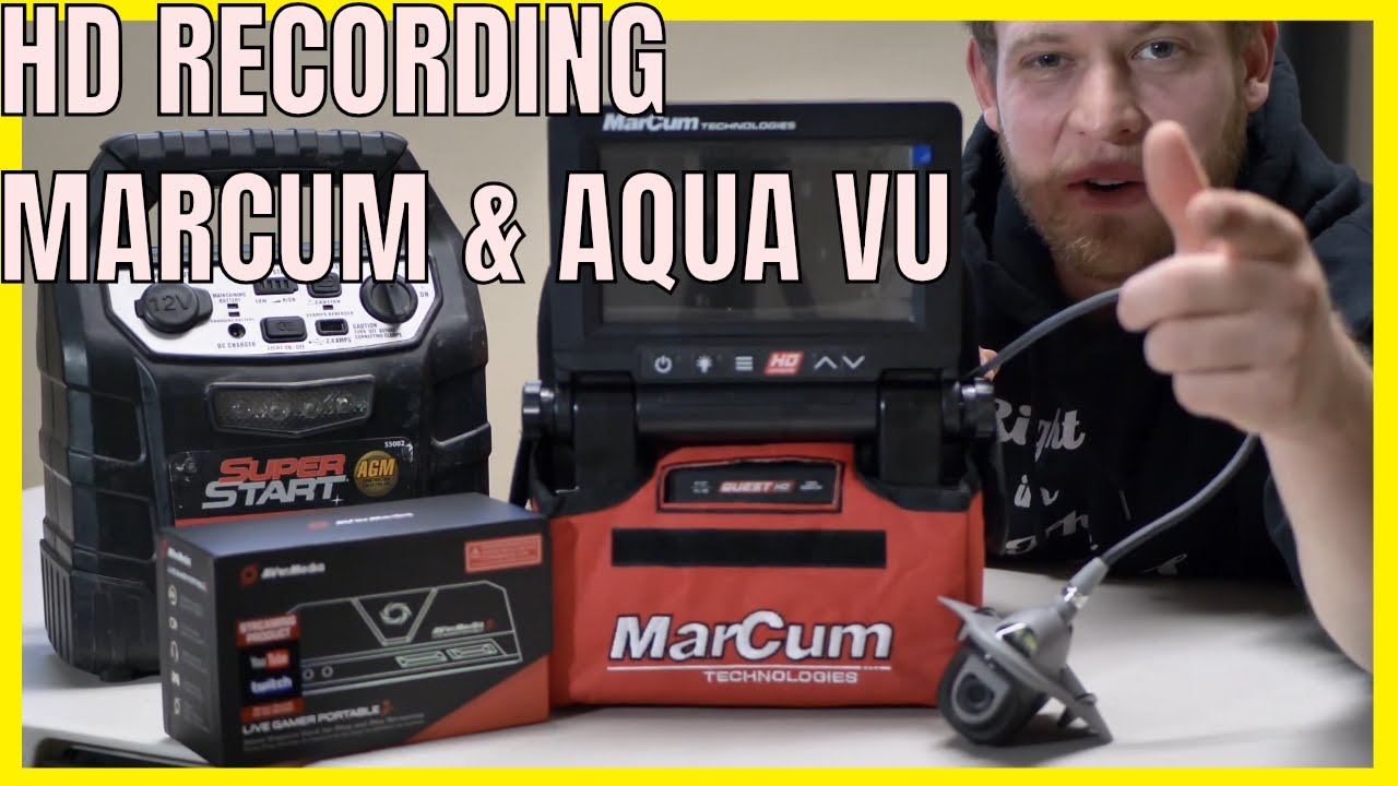 MARCUM & AQUA VU recording set up : HOW TO