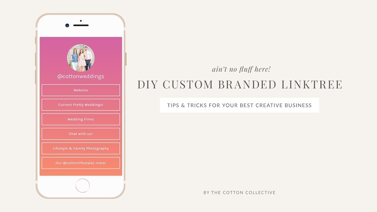Custom Branded Linktree for Instagram with Showit