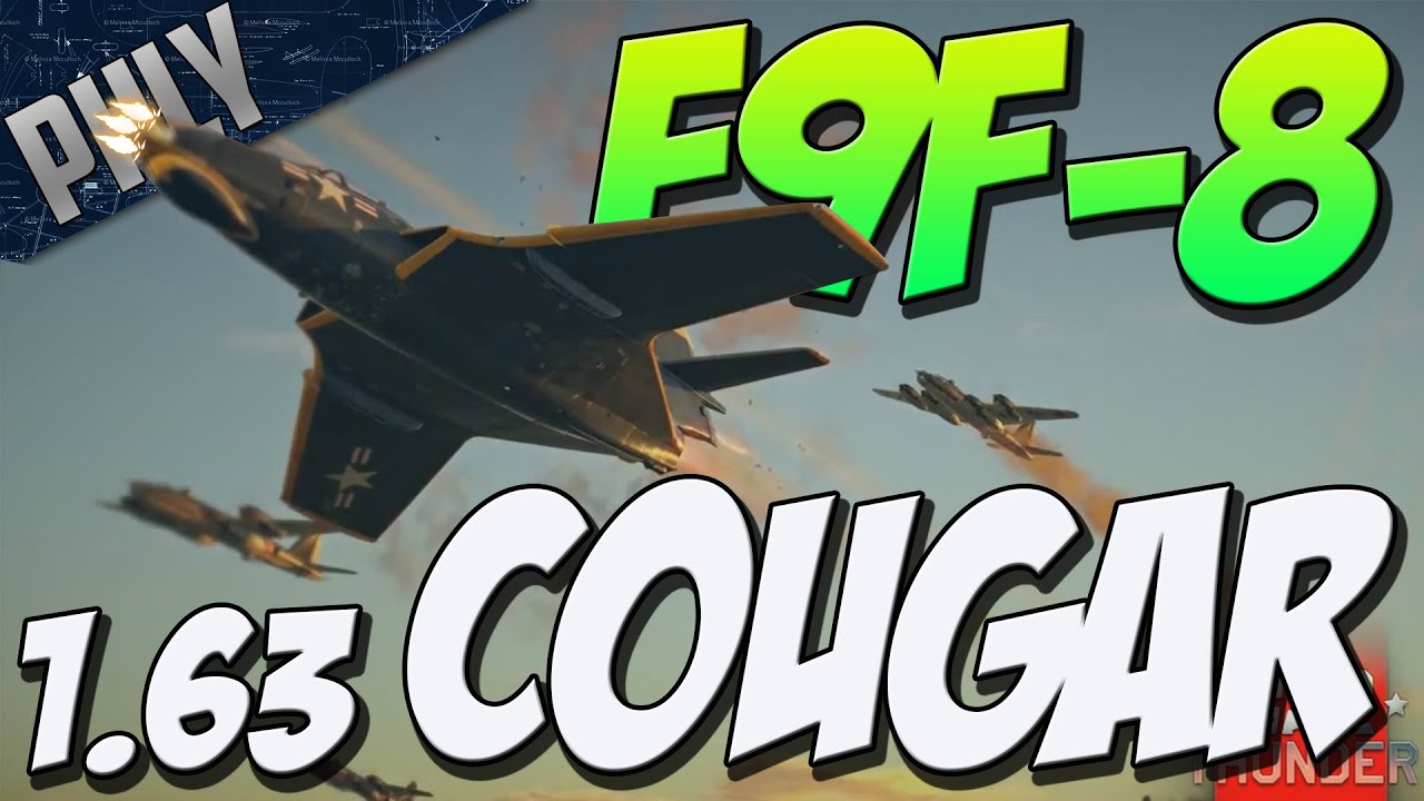 F9F-8 COUGAR NAVAL JET FIGHTER (War Thunder 1.63)